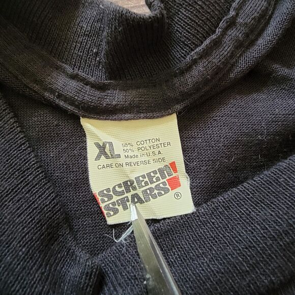 Vintage Ramsey & Tyson T Shirt 80's Size M Black Single Stitch USA - Picture 5 of 6